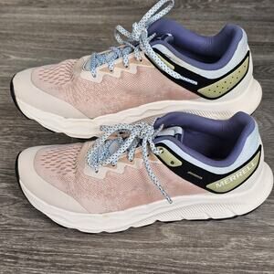Merrell Antora 4 Womens Trail Running Shoes Pink Salt Ice Blue J068458 Size 8.5